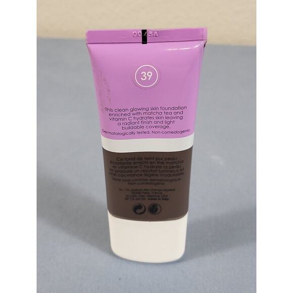 Sephora SClean Glowing Skin Foundation, #39 Deepest Dark with neutral UNDERTONES - Picture 6 of 8